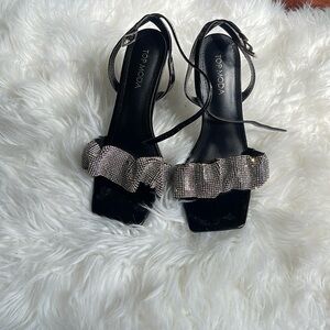 Brand New Rhinestone strap heel